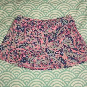 Lilly Pulitzer Luxletic Pink and Purple Skort M